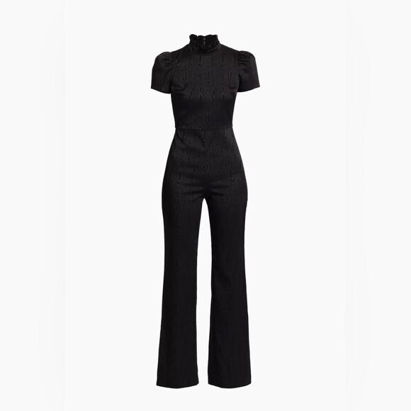 Alice + Olivia Jorah Short-Sleeve Jumpsuit size 12 - Picture 5 of 16